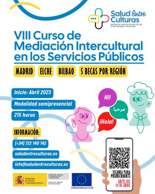 Cartel del Curso de Mediación Intercultural en los Servicios Públicos 2023